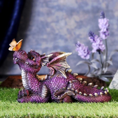 Purple Dragon Figurine   Nature's kiss 22.3cm