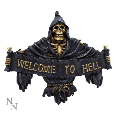 Welcome to Hell Wall Plaque 25cm