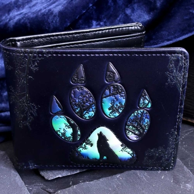 Wolf Paw Print Wallet