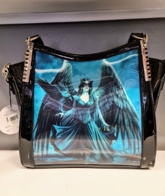 Black Raven Handbag by Anne Stokes