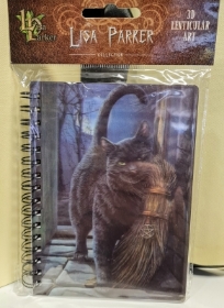 Cat & Broom Notebook by Lisa Parker