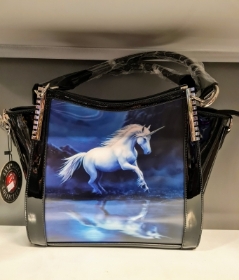 Moonlight Unicorn Handbag by Anne Stokes