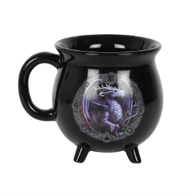 Samhain Dragon Colour changing Cauldron Mug by Anne Stokes